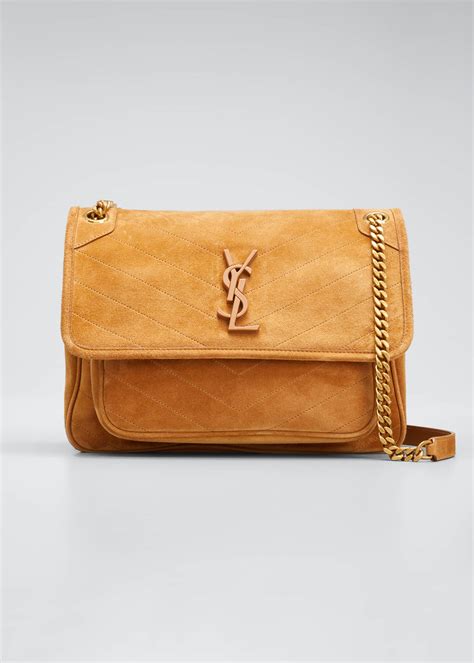 niki medium ysl monogram quilted calf flap shoulder bag|Saint Laurent Niki Medium YSL Monogram Flap Shoulder Bag.